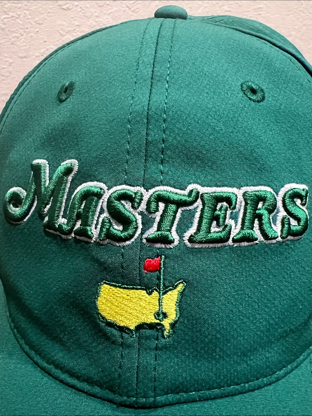 Like New Masters 2026 Golf ⛳️ Club Tournament Green Baseball Cap Yellow USA logo